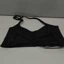 YEOREO Women's Sports Bra Halter Workout Sports Bra Strappy Criss Cross Back Bra Removable Padded Yoga Crop Top L