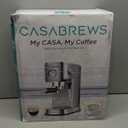 CASABREWS CM5418 Espresso Machine 20 Bar, Compact Espresso Maker with Steam Milk Frother, Stainless Steel Coffee Machine with 34oz Removable Water Tank for Cappuccino, Small Latte Machine, Silver