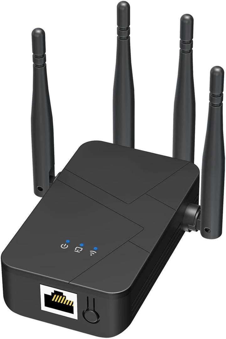 2026 WiFi Extender Signal Booster for Home, 15000sq.ft Wireless Internet Repeater, Long Range WiFi Booster and Signal Amplifier w/ Ethernet Port, WiFi Router Extender Support 99% Devices, 1-Tap Setup