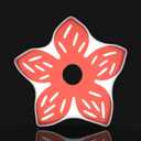 Allenjoy Strange Red Cartoon Flower Night Light Desk Lamp - Wall Mountable LED Lightbox Sign, Home Office Room Decor, Gifts for Teens Boys Girls Kids Fans