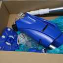 2025 Upgraded Handheld Pool Vacuum Cleaner for Above Ground & Inground Pools - Cordless Pool Cleaner w/18.5GPM Suction, Telescoping Pole(20-69in), 2 Brush Heads - Ideal for Spas & Hot Tubs (Ocean Blue)