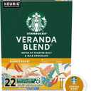 Starbucks K-Cup Coffee Pods, Starbucks Blonde Roast Hot or Iced Coffee, Veranda Blend, 22 Keurig Pods