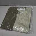 SHEWIN Womens Oversized Color Block Sweatshirts Casual Loose Button Henley Pullover Tops (Green, M)