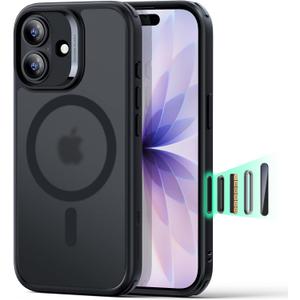 ESR for iPhone 17 Case, Camera Control Cover, Compatible with MagSafe, Shockproof Military-Grade Protection, Magnetic Phone Case for iPhone 17, Classic Hybrid Case, Frosted Black (iPhone 17 6.3 inch)