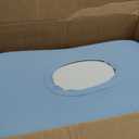 Cervical Neck Pillow for Memory Foam  Soft Ergonomic Side Sleeper Pillow for Neck Pain Relief, Ice Silk Zipperless Pillowcase, Eco-Friendly and Durable Material (Light Blue)