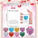 2 x CroBlissful 8 Sets Heart Pocket Hug Token with Cards End of the Year Teacher Gifts Card Pocket Hug Keepsake Thank You Gift for Teachers from Student Back to School Party Favor