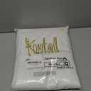 KOUFALL 84 Inch Shower Curtain,Boho White Farmhouse Linen Fabric Cloth Waterproof Washable Shabby Chic Extra Long Shower Curtain 84 Length for Bathroom,72 x 84 72x84