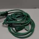 DEWENWILS Outdoor Extension Cord 1 to 3 Splitter, Total 52FT, 13A 125V 1625W 16/3C SJTW Extension Cord Waterproof Heavy Duty Cord for Holiday Decorations, Christmas Outdoor String Light, ETL Listed (Green)