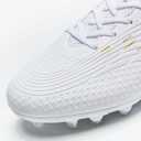 breooes Mens Soccer Cleats Football Boots Womens Professional Training Soccer Shoes Big Boys Girls (White)