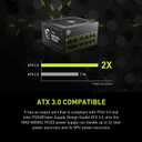 MSI MAG A850GL PCIE5, Fully Modular Compact Gaming 850W Power Supply, 80+ Gold, ATX 3.1 & PCIe 5.1 Ready, Native Dual-Color 12V-2x6 Cable