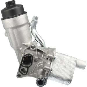 X AUTOHAUX Aluminum Engine Oil Cooler Filter Housing Assembly Adapter for Chevrolet Cruze Sonic Trax 1.4L 2011-2020 for Buick Encore 1.4L 2013-2020 88179-91400 55566784 650039