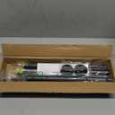 ENJOYBASICS Matte Black Shower Curtain Rod 30 to 76 Inches, 1 Inch Stainless Steel Adjustable Spring Tension Rods No Drill for Bathroom, Closet, Window, Room Divider, Never Rust, Non Slip