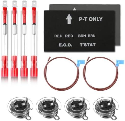 RV Water Heater Thermal Cutoff Kit with ECO Thermostat Assembly, Compatible with Atwood 91447 93866 Models # GCH6-4E GCH6-6E G6A-7E G6A-8E GC6AA-9E GCH10A-2E G610-3E GH610-3E XT Series