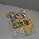 Eorbow Double Hooks Banana Hanger Stand, 14 Inch Wood Banana Holder, Stable Banana Hanger Keeper for Kitchen Countertop