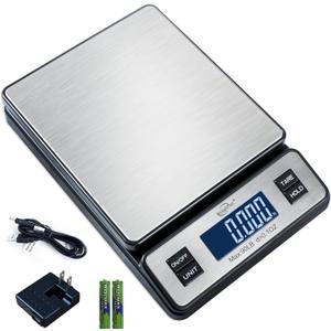 Weighmax W-2809 90 LB X 0.1 OZ Durable Stainless Steel Digital Postal Scale, Shipping Scale With AC adapter, 1 Pack