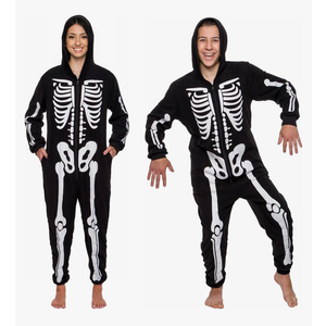 Funziez! Slim Fit Adult Onesie - Animal Costume - Plush Unisex Christmas One Piece Cosplay Suit for Women and Men, S