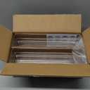 STORi SimpleSort 6-Piece Stackable Clear Drawer Organizer Set | 12" x 3" x 2" Rectangle Trays | Narrow Makeup Vanity Storage Bins and Office Desk Drawer Dividers | Made in USA