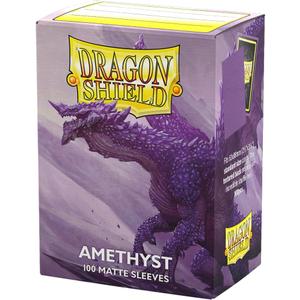 Dragon Shield | Standard Size Matte Card Sleeves | 100 CT - Smooth & Tough TCG Sleeves - Compatible with Pokemon, Flesh & Blood, One Piece & Magic The Gathering | Amethyst