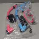 Aegend Snorkeling Gear for Adults Youth Kids, Snorkel Mask with Top Dry Valve - Panoramic View Anti-Leak and Anti-Fog with Mesh Bag for Snorkeling, Scuba Diving, Freediving & Swimming