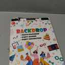 Avezano Movie Night Backdrop Black and Red Movie Theme Party Decorations Cinema Theme Photography Background Birthday Banner Supplies (7x5ft)