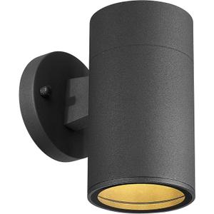 Ken & Ricky Outdoor Wall Light, Exterior Lighting Fixtures, Matte Black Outdoor Wall Sconce with Tempered Glass Cover for Porch Garage Patio Doorway Entryway -1 Pack
