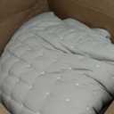 WDCOZY Beige Queen Size Quilt Bedding Sets with Pillow Shams, Cream Tan Lightweight Soft Bedspread Coverlet, Quilted Blanket Thin Comforter Bed Cover for All Season, 3 Pieces, 90x90 inches (Deep Beige (White Cross Stitching))