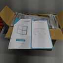 Vtopmart 4 Pack Large Stackable Storage Drawers,Easily Assemble Acrylic Bathroom Closet Undersink Organizers and Storage,Plastic Bins for Kitchen Cabinets,Pantry,Makeup,Medicine Organization