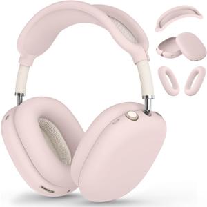 Silicone Case Cover for AirPods Max, Ear Pad Case Cover/Ear Cups Cover/Headband Cover for AirPods Max Headphones, Accessories Soft Silicone Protector for Apple AirPods Max New USB-C (2024) (Ivory)