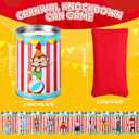 13 Pcs Carnival Can Game Bean Bag Toss Carnival Games with 10 Tin Cans and 3 Bean Bag for Easter Outdoor Family Party Birthday Indoors Outdoors Activities