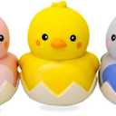 Latex Dog Squeaky Toys Rubber Duck Dog Toy Easter Dog Toys for Small Dogs (3pack)