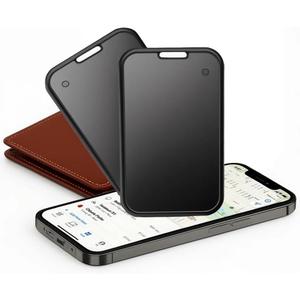 2 Pack Air Smart Tracker Card Work with Apple Find My (iOS Only) [MFi Certified] Ultra Slim Bluetooth Wallet Tracking Card Wireless Charging Waterproof Item Locator for Keys Bag Passport Purse Luggage