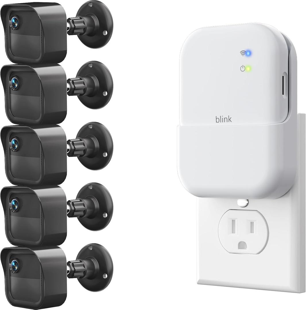 All-New Outdoor Camera Surveillance Mount for Blink, 5 Pack Weatherproof Protective Housing and 360 Degree Adjustable Mount for Blink Outdoor 4th & 3rd Gen Cam
