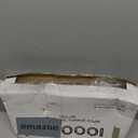 I00000 6 Pack Gold Glitter Plastic Serving Tray, 15" x 10" Crooked Food Trays, Clear Disposable Serving Platter for Parties, Weddings