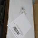 MTFBWY Framed Neutral Botanical Flower Wall Art Painting Set of 3, Beige Minimalist Striped Floral Prints, Scandinavian Boho Plant Pictures for Living Room Bedroom Bathroom Home Decoration 16x24in