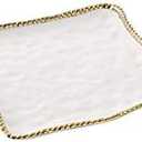 Amazon.com | Pampa Bay Golden Salerno Porcelain Square Serving Platter: Platters
