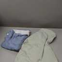 Momcozy Baby Swaddles for 0-3 Months, Noiseless Fasteners & Easy Wrap Design, Perfect for New Parents, Unisex Gift Set of 2, Green & Blue