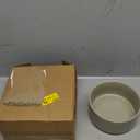 Non-Slip Ceramic Dog Bowl - Small & Medium Dog Feeding Bowl, Protects Cervical Spine (6in, Grey)