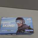 Findway Ski Goggles OTG - Over Glasses Snow/Snowboard Goggles for Men, Women & Youth - 100% UV Protection (A4-black Frame Silver Lens(10%))