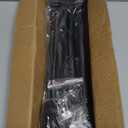 Curtain Rods for Windows 2 Pack 32-78 inch 5/8 inch Matte Black Curtain Rod with Brackets Adjustable by Splicing for Bedroom Kitchen Study Living Room