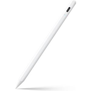 Stylus Pen for iPad 6th-11th Generation-2X Fast Charge Active Pencil Compatible with 2018-2026 Apple iPad Pro 11"/ 12.9"/ M4, iPad Air 3/ 4/ 5/ M2/ M3/ M4, iPad mini 5/ 6/ 7 Gen-White