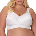 Playtex Women's Wireless Bra, 18 Hour Plus-Size Bras, Full Coverage, Smoothing, 4693, Single