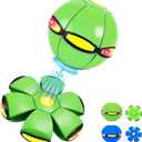 Magic Ball, Magic Meta Ball, Magics Bouncing Balls, Dual Form Freely Switchable, The MagicBall with 6 Light, Suitable for Indoor & Outdoor Use (Green)