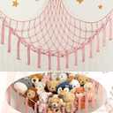 Stuffed Animal Storage Hammock Net - Toy Hammock Net for Stuffed Animals Corner - Hanging Stuff Animal Organizer Holder Large Size Baby Nursery Room Decor-(XL Large(51L"*51H"*65"W))