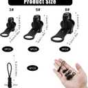 Zipper Replacement Kit Universal Double-Sided Zipper Slider Repair Kit 9 Pack 3 Different Size Black Zippers Fix Repair Kit for Jackets, Backpack, Coats, Tents, Luggage, Bags