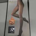 200D Thermal Opaque Winter Tights, Skin-Permeable, Slim Fit (Large-X-Large, Grey)