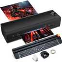 A3 Laminator Machine,13 Inch 9-in-1 Laminating Machine with Laminating Sheets,Thermal Laminator Hot & Cold with Fast Warm Technology for Home,Office or School Supplies(Black)