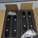 4-Pack 6 inch Hinge for Doors Invisible Hinges Concealed Hinges Zinc Alloy 180 Degree Swing Hinge 3 Way Adjustable Butt Silent Door Hinge 6 x 2.5 x 1 inch (Black)