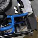 Drive Medical Blue Streak Lightweight Foldable Wheelchair - Enhanced Mobility Support - Durable Construction - Padded Comfort - Swing-Away Leg Rests - Desk Arms - Blue/Black - 20 Inch Seat