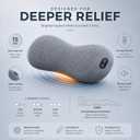 Smooth Back Massager with Heat, Spine Triple Fusion Lumbar Support Cushion