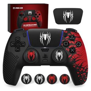 Darno Anti-Slip Silicone Skin for Ps5 Controller, Ps5 Controller Accessories, Soft Protective Cover Case for PlayStation 5 Control Grip with Touch Pad Stickers